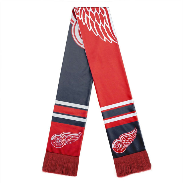 Detroit Red Wings Scarf Colorblock Big Logo Design