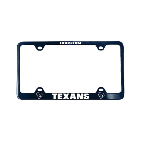 Houston Texans License Plate Frame Laser Cut Blue
