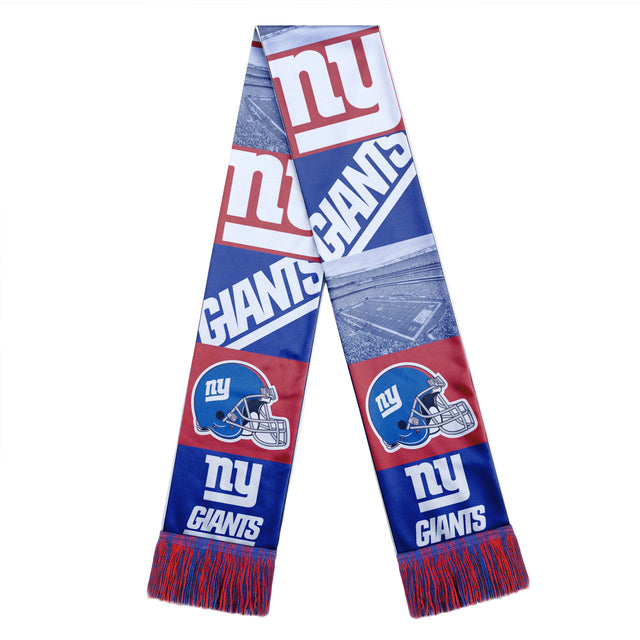 Diseño de barra con estampado de bufanda de los New York Giants