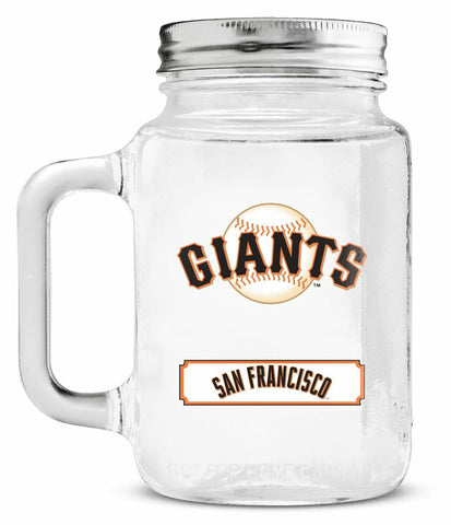 ~San Francisco Giants Mason Jar Glass With Lid~ backorder