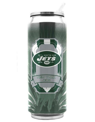 New York Jets Stainless Steel Thermo Can - 16.9 ounces - Special Order