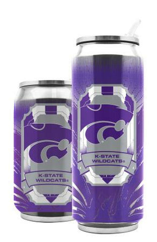 Kansas State Wildcats Stainless Steel Thermo Can - 16.9 ounces - Special Order