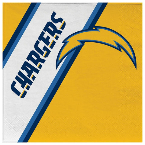 Los Angeles Chargers Paper Napkins Disposable