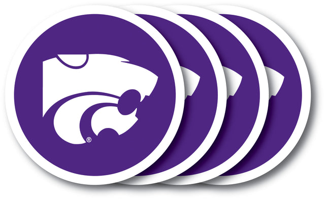 Juego de posavasos de Kansas State Wildcats (paquete de 4)