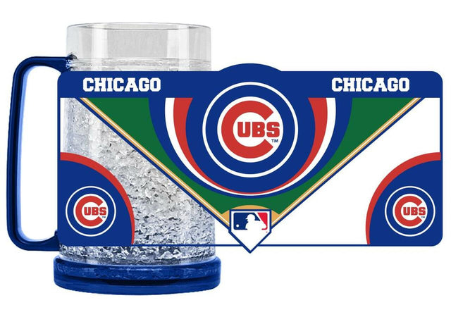 Taza de cristal de los Chicago Cubs, estilo congelador