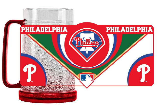 Taza de cristal de los Philadelphia Phillies, estilo congelador