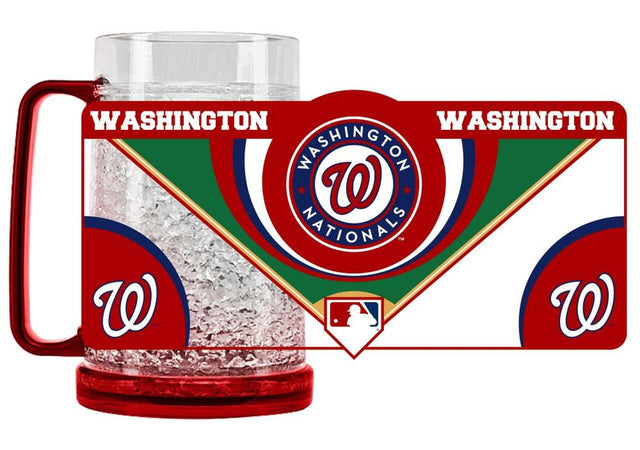 Taza de cristal de los Washington Nationals, estilo congelador