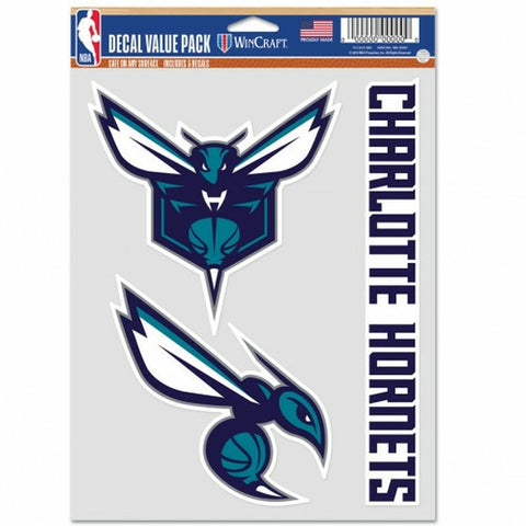 ~Charlotte Hornets Decal Multi Use Fan 3 Pack Special Order~ backorder