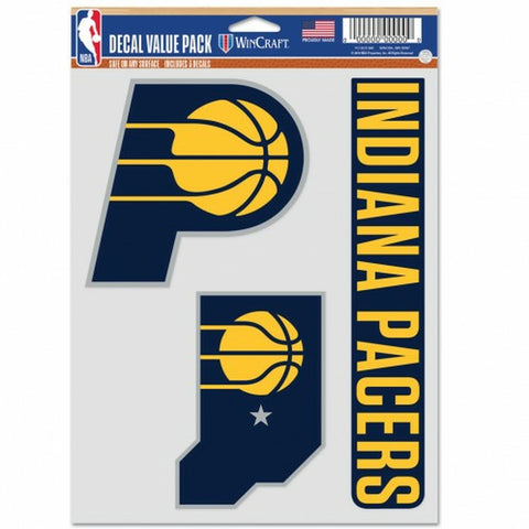 ~Indiana Pacers Decal Multi Use Fan 3 Pack Special Order~ backorder