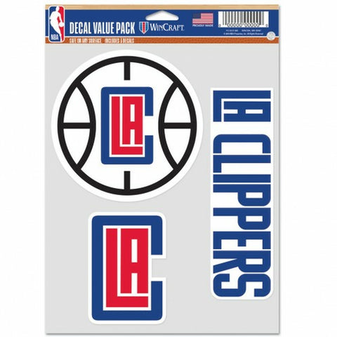 ~Los Angeles Clippers Decal Multi Use Fan 3 Pack Special Order~ backorder