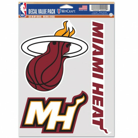 ~Miami Heat Decal Multi Use Fan 3 Pack Special Order~ backorder