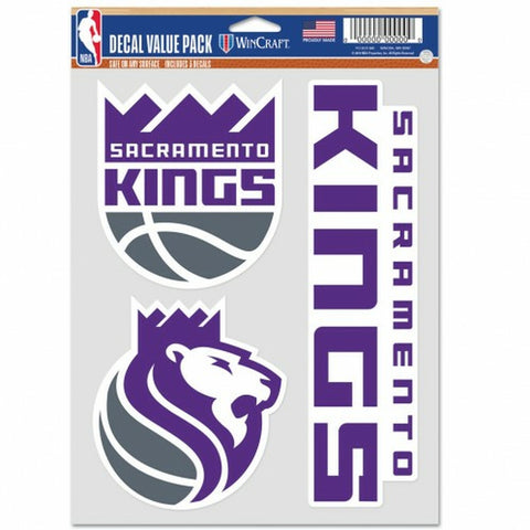 ~Sacramento Kings Decal Multi Use Fan 3 Pack Special Order~ backorder