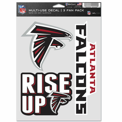 Atlanta Falcons Decal Multi Use Fan 3 Pack