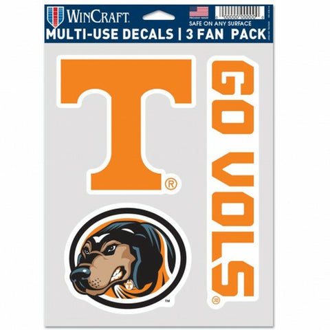 ~Tennessee Volunteers Decal Multi Use Fan 3 Pack Special Order~ backorder