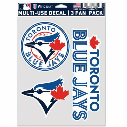 ~Toronto Blue Jays Decal Multi Use Fan 3 Pack Special Order~ backorder