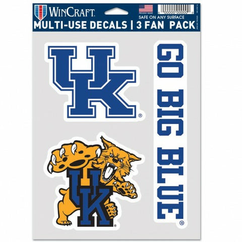 ~Kentucky Wildcats Decal Multi Use Fan 3 Pack Special Order~ backorder