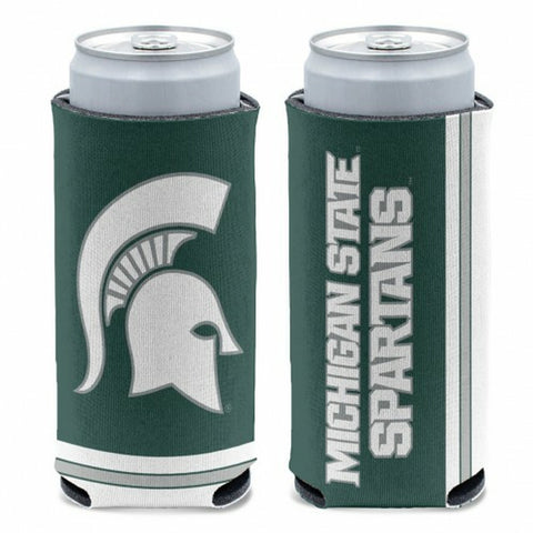 Michigan State Spartans Can Cooler Slim Can Design