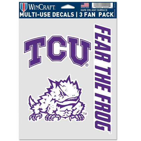 ~TCU Horned Frogs Decal Multi Use Fan 3 Pack Special Order~ backorder