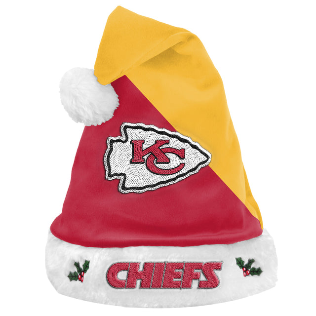 Gorro de Papá Noel básico de los Kansas City Chiefs 2020