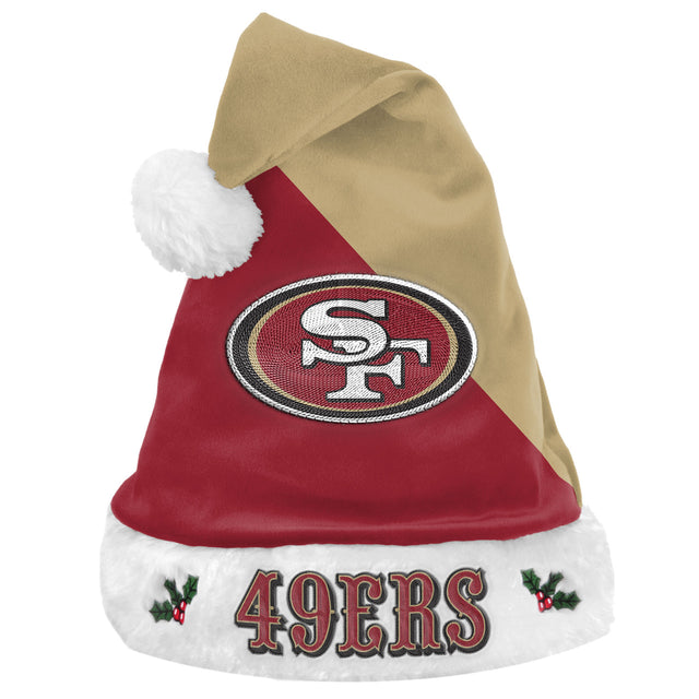 Gorro de Papá Noel básico de los San Francisco 49ers 2020