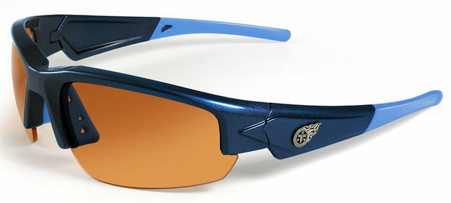 Gafas de sol de los Tennessee Titans: Dynasty 2.0 en azul con puntas en azul claro