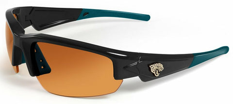 ~Jacksonville Jaguars Sunglasses - Dynasty 2.0 Black with Teal Tips~ backorder