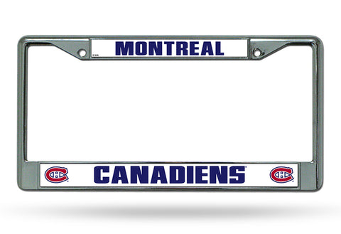 Montreal Canadiens License Plate Frame Chrome