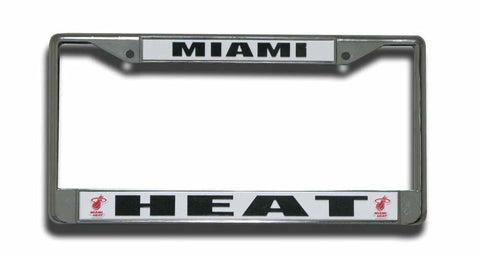 Miami Heat License Plate Frame Chrome