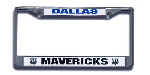 Dallas Mavericks License Plate Frame Chrome