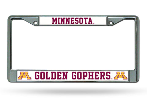 ~Minnesota Golden Gophers License Plate Frame Chrome - Special Order~ backorder