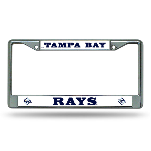 Tampa Bay Rays License Plate Frame Chrome