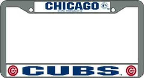 ~Chicago Cubs License Plate Frame Chrome~ backorder
