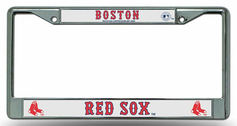 ~Boston Red Sox License Plate Frame Chrome~ backorder