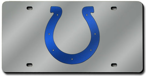 Indianapolis Colts License Plate Laser Cut Silver