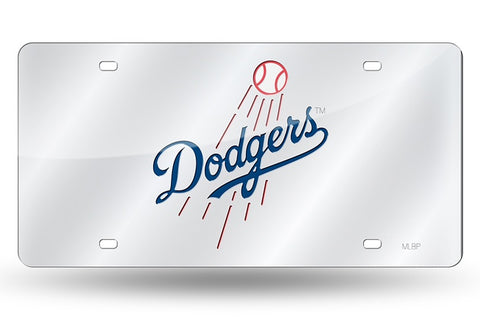 ~Los Angeles Dodgers License Plate Laser Cut Silver~ backorder