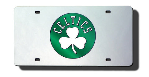 ~Boston Celtics Laser Cut Silver License Plate - Special Order~ backorder