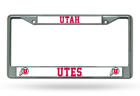 ~Utah Utes License Plate Frame Chrome - Special Order~ backorder