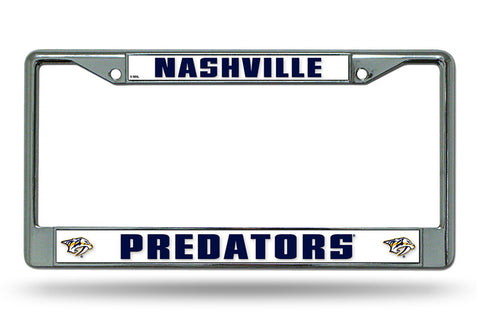 ~Nashville Predators License Plate Frame Chrome - Special Order~ backorder