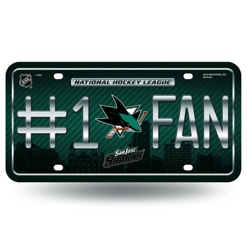 San Jose Sharks License Plate - #1 Fan