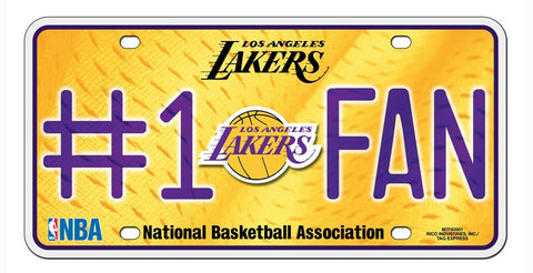 Los Angeles Lakers License Plate #1 Fan