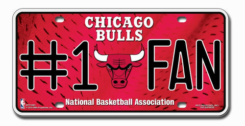Chicago Bulls License Plate #1 Fan - Special Order