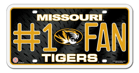 Missouri Tigers License Plate #1 Fan - Special Order