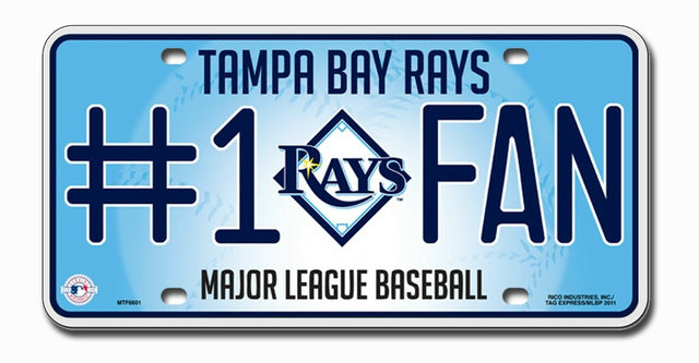 Tampa Bay Rays License Plate #1 Fan