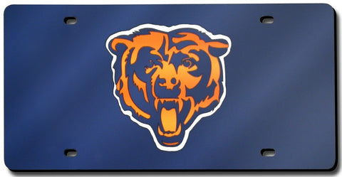 Chicago Bears License Plate Laser Cut Navy