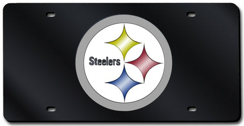 Pittsburgh Steelers License Plate Laser Cut Black