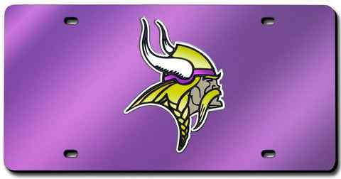 Minnesota Vikings Laser Cut Purple License Plate - Special Order