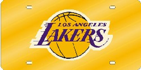 ~Los Angeles Lakers License Plate Laser Cut Yellow - Special Order~ backorder