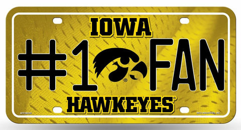 Iowa Hawkeyes License Plate #1 Fan