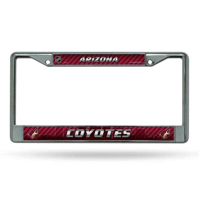 Arizona Coyotes License Plate Frame Chrome