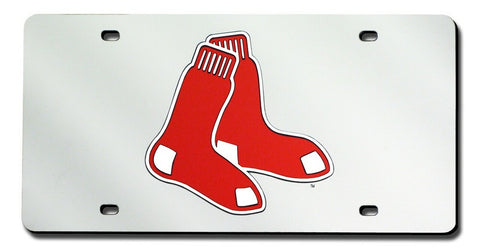 ~Boston Red Sox License Plate Laser Cut Silver~ backorder
